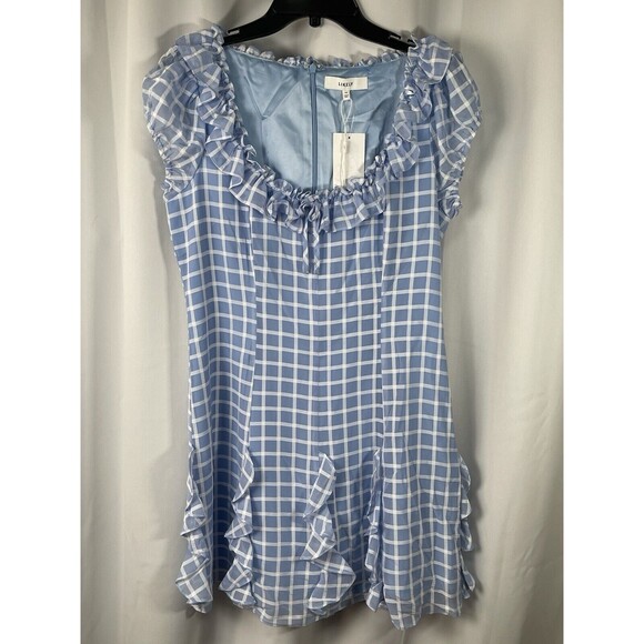 LIKELY Lula Mini Dress In Blue Bell Sz 10 New - Picture 5 of 12